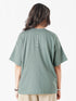LEERA Gray Teal Oversized Cotton Tee